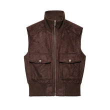 Load image into Gallery viewer, Sleeveless zipper jacket
