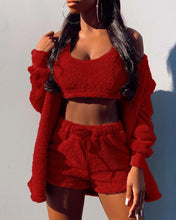 Load image into Gallery viewer, Women's autumn and winter new home clothing casual suit jacket shorts vest
