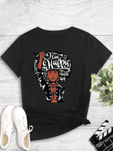 Load image into Gallery viewer, Printed Round Neck Pullover T-Shirt for Women
