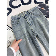 Load image into Gallery viewer, Deconstructed Plaid atchwork Denim
