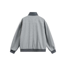 Load image into Gallery viewer, Sporty Stand-Up Collar Striped Color-Blocking Jacket for Men
