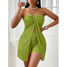 Charger l'image dans la galerie, Sexy Strapless Knit Two-Piece Set with Shorts,
