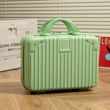 Load image into Gallery viewer, Vintage Luggage Mini Makeup Case 14-Inch Carry-On Bag
