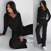 Load image into Gallery viewer, Hooded Casual Sweatshirt Set for Women, Two-Piece
