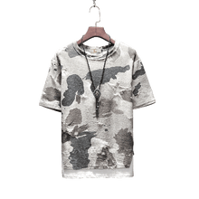 Load image into Gallery viewer, Brand Clothing spring Men design Tshirt short Sleeve Tactical Camouflage T-shirt  masculina tshirt Military broken T shirt
