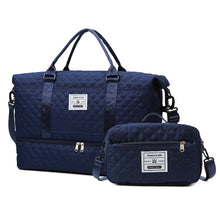 Load image into Gallery viewer, Checkered Dry-Wet Separation Sports Tote Bag
