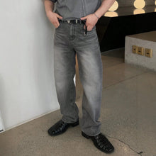 Load image into Gallery viewer, Design Sense Casual Pants for Men Summer Washed Grey Vintage Denim Jeans
