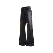 Load image into Gallery viewer, Gradient Distressed Wide Leg Flared Jeans Men Casual Pants
