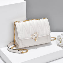 Load image into Gallery viewer, Peach Heart Lock Shoulder Bag Diagonal Cross Bag
