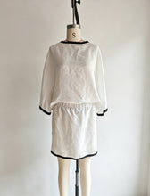 Load image into Gallery viewer, Cotton Linen Casual Batwing Sleeve Top and Skirt Two-Piece Set for Women
