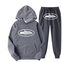 Load image into Gallery viewer, Plus Size Long Sleeve Pullover Hoodie Sweatpants Set
