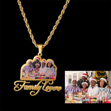 Load image into Gallery viewer, Custom-Made, Ships in 3-5 Days Color UV Photo Stainless Steel English Name Necklace

