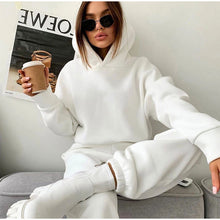 Load image into Gallery viewer, Women's  Hooded Sweatshirt Set Two-Piece Outfit
