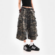 Load image into Gallery viewer, Camouflage Cargo Shorts for Women
