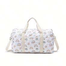 Load image into Gallery viewer, Embroidered Travel Bag Large Capacity Luggage Bag Lightweight Carry-on Handheld Shoulder Bag Boston Bag
