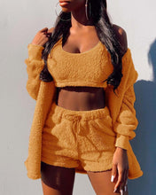 Load image into Gallery viewer, Women's autumn and winter new home clothing casual suit jacket shorts vest
