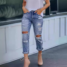 Load image into Gallery viewer, Ripped jeans for women
