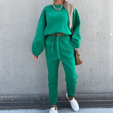 Load image into Gallery viewer, Solid Color Hoodie Casual Two-Piece Set
