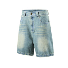 Load image into Gallery viewer, Washed denim shorts
