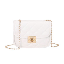 Load image into Gallery viewer, Small square bag embroidered diamond grid women's bag
