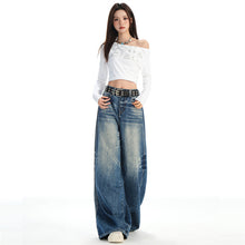 Load image into Gallery viewer, Cat-Whisker Embroidered Jeans Women
