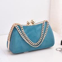 Load image into Gallery viewer, Black PU dinner minimalist handbag
