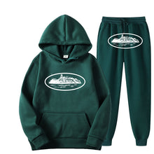 Load image into Gallery viewer, Plus Size Long Sleeve Pullover Hoodie Sweatpants Set
