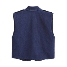 Load image into Gallery viewer, Cowboy suit vest vest+jeans suit for women
