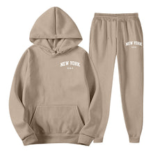 Load image into Gallery viewer, Men's Hoodie Set Solid Color Two-Piece
