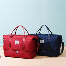 Load image into Gallery viewer, Checkered Dry-Wet Separation Sports Tote Bag
