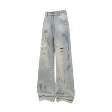 Load image into Gallery viewer, Lightweight Paint Splatter Ripped Jeans for Men
