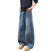 Load image into Gallery viewer, Vintage Blue Cut-Off Denim Pants for Men
