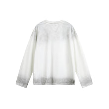 Load image into Gallery viewer, Streetwear Spray-Painted Character Print Round Neck Loose Long Sleeve T-Shirt
