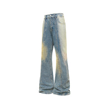 Load image into Gallery viewer, Gradient Distressed Wide Leg Flared Jeans Men Casual Pants
