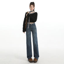 Load image into Gallery viewer, Style Slim Straight Leg Jeans for Women

