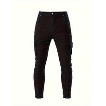 Load image into Gallery viewer, Men's Skinny Jeans with Washed Finish, Retro Design, Versatile Fit

