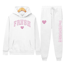 Load image into Gallery viewer, Punk Rock Street Style Hoodie Sweatshirt Two-Piece Set
