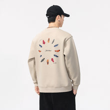 Load image into Gallery viewer, Style Heavyweight Crew Neck Printed Long Sleeve Sweatshirt for Men
