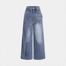 Charger l'image dans la galerie, Deconstructed Asymmetrical Design Denim Pants
