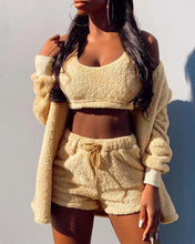 Load image into Gallery viewer, Women's autumn and winter new home clothing casual suit jacket shorts vest
