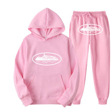Load image into Gallery viewer, Plus Size Long Sleeve Pullover Hoodie Sweatpants Set
