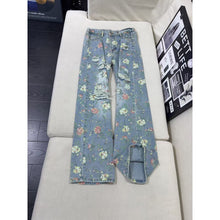 Load image into Gallery viewer, All-Over Floral Ripped Jeans for Men and Women

