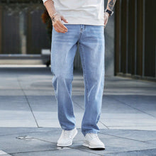 Load image into Gallery viewer, Men's Vintage Washed Denim Pants,
