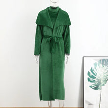 Load image into Gallery viewer, Women Long Cardigan Dress 2 Piece Set

