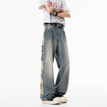 Load image into Gallery viewer, Ripped Breathable Loose Jeans
