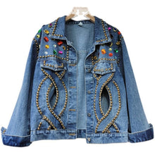 Load image into Gallery viewer, Women Spring Casual Long Sleeve Jeans Jacket Coat
