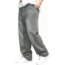 Load image into Gallery viewer, Casual Gray Men's Distressed Design Jeans
