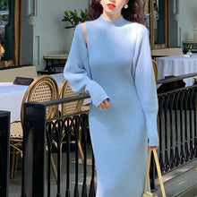 Load image into Gallery viewer, Autumn Winter Women Sweaters Sets  Fashion Short Cardigan and Sleeveless Knitted Dress 2 Pcs Suits Streetwear Sweater Two Piece
