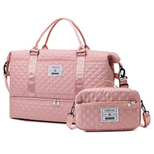 Load image into Gallery viewer, Checkered Dry-Wet Separation Sports Tote Bag
