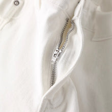 Load image into Gallery viewer, Retro washed lightning patterned micro flared jeans for women
